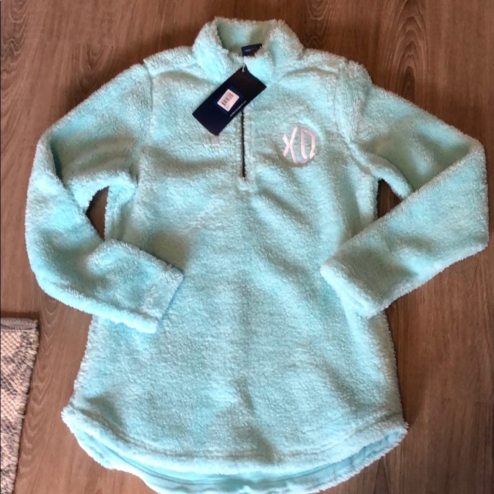 Chi Omega Fuzzy Fleece Quarter Zip